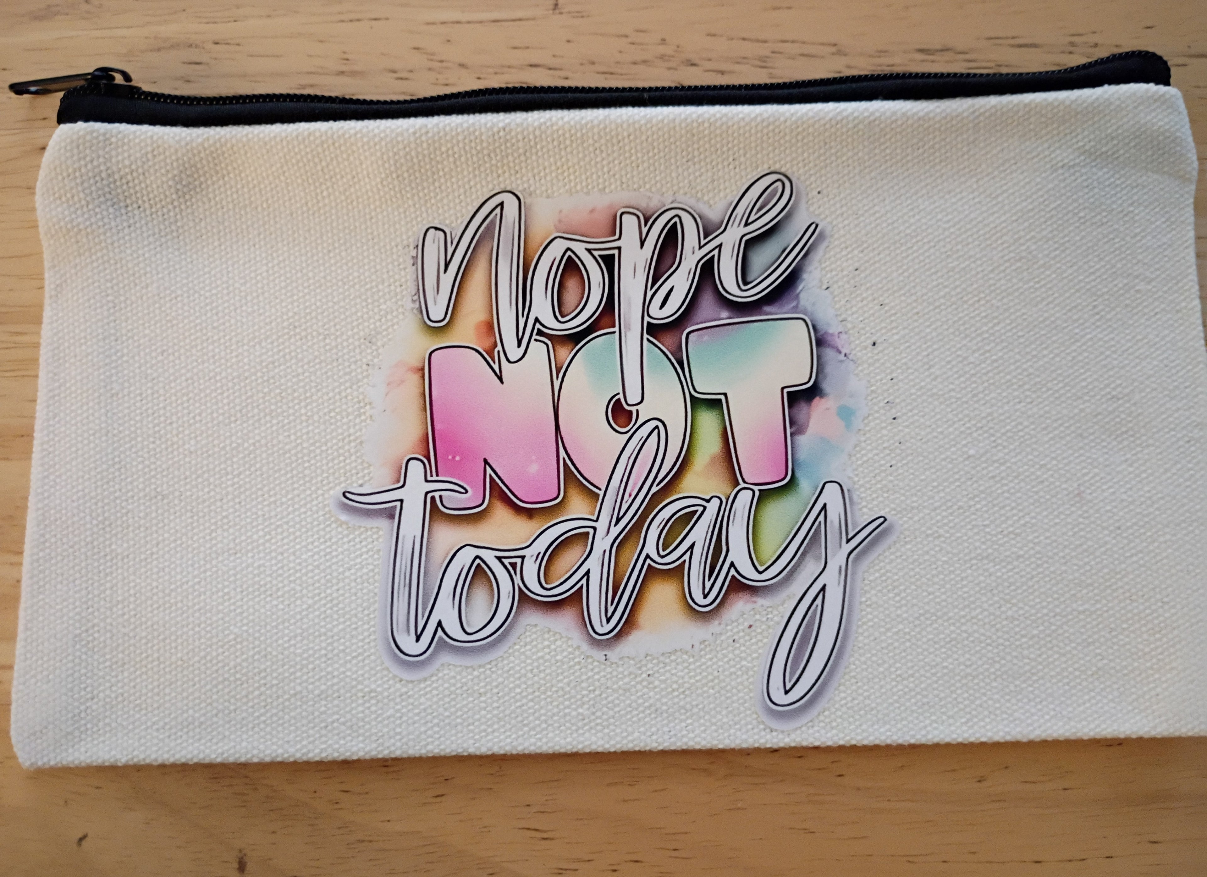 Zipper canvas bag