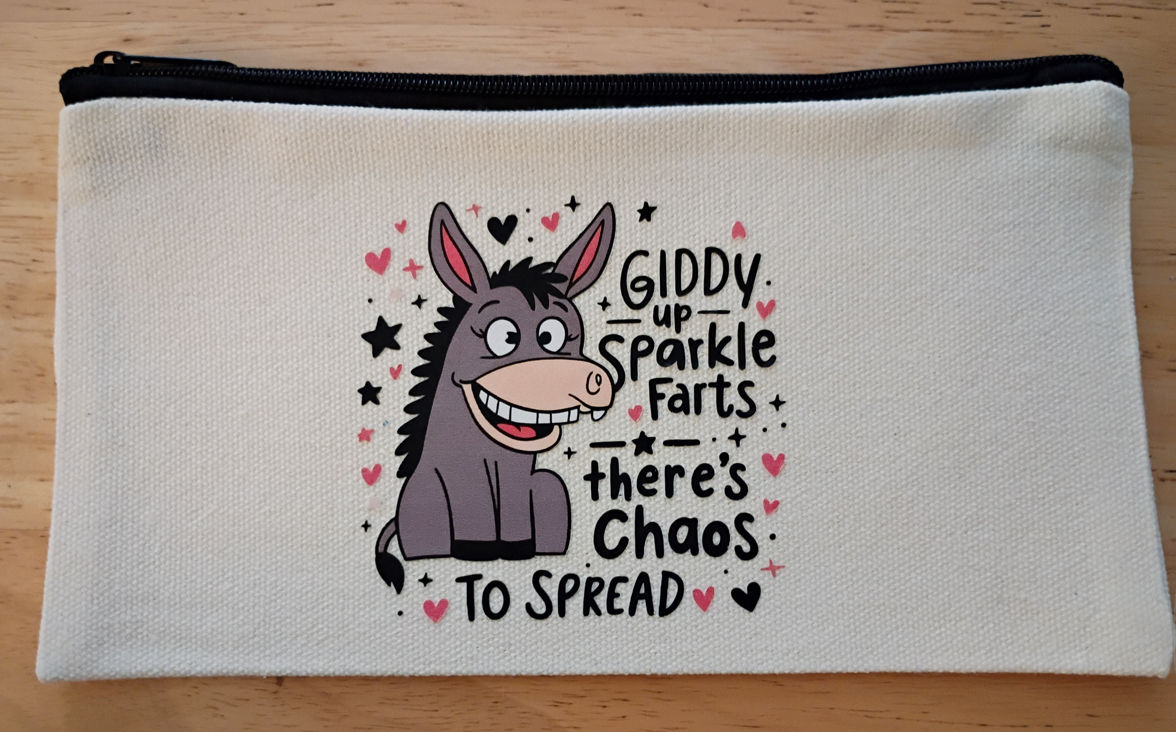 Zipper canvas bag